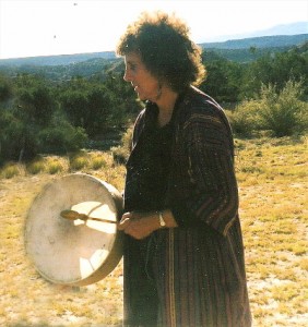 Kate with Native drum_1